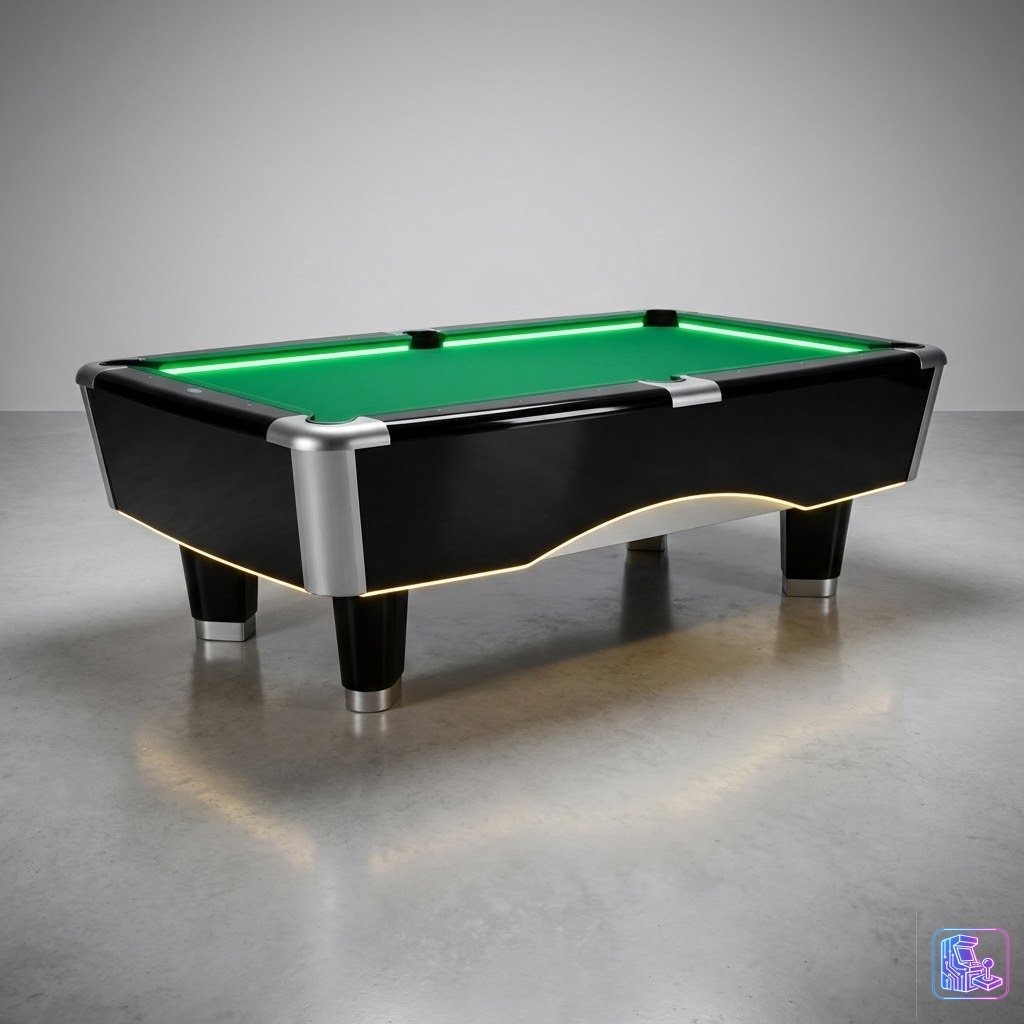 LED Pool Table - Slate Bar