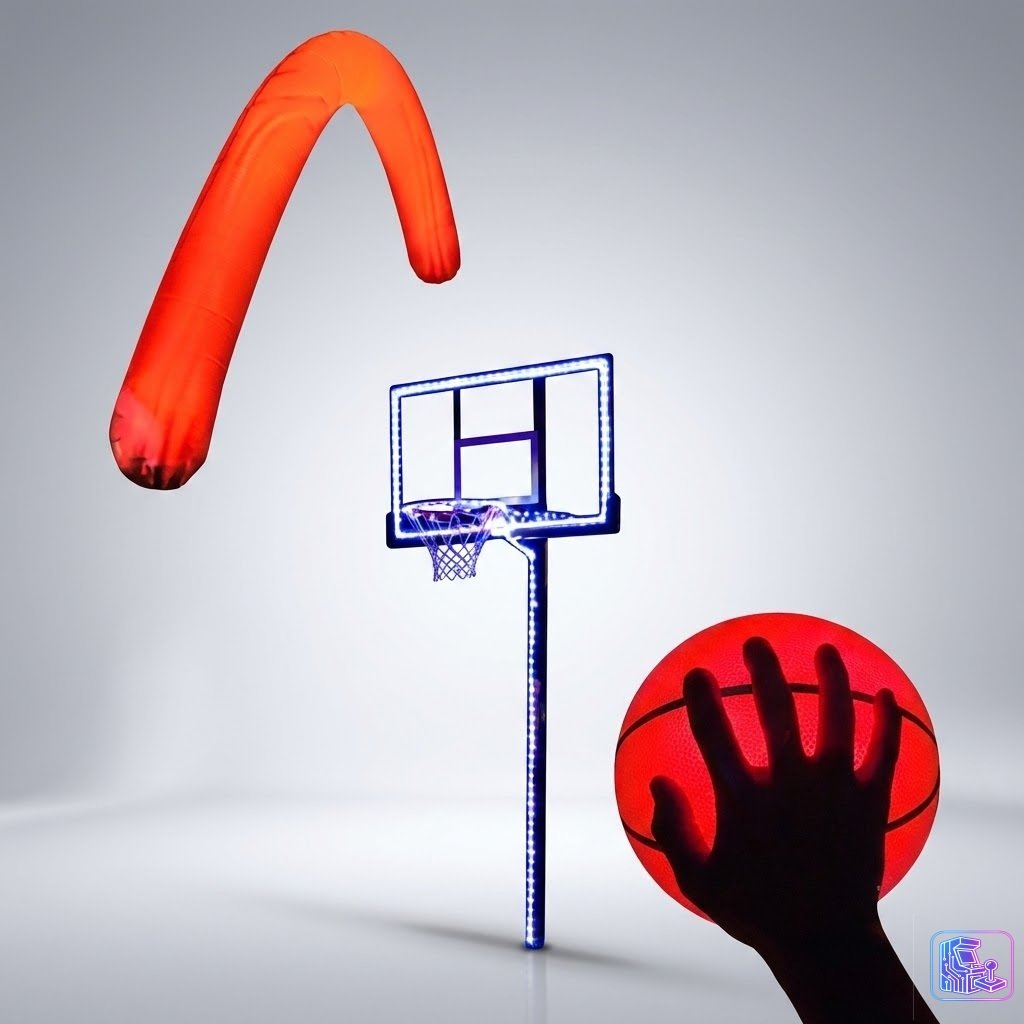 LED Basketball Hoops