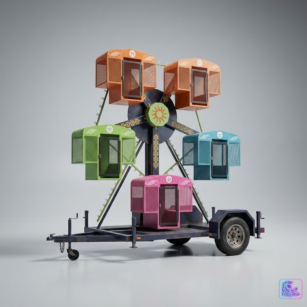 Mini Kiddie Ferris Wheel
