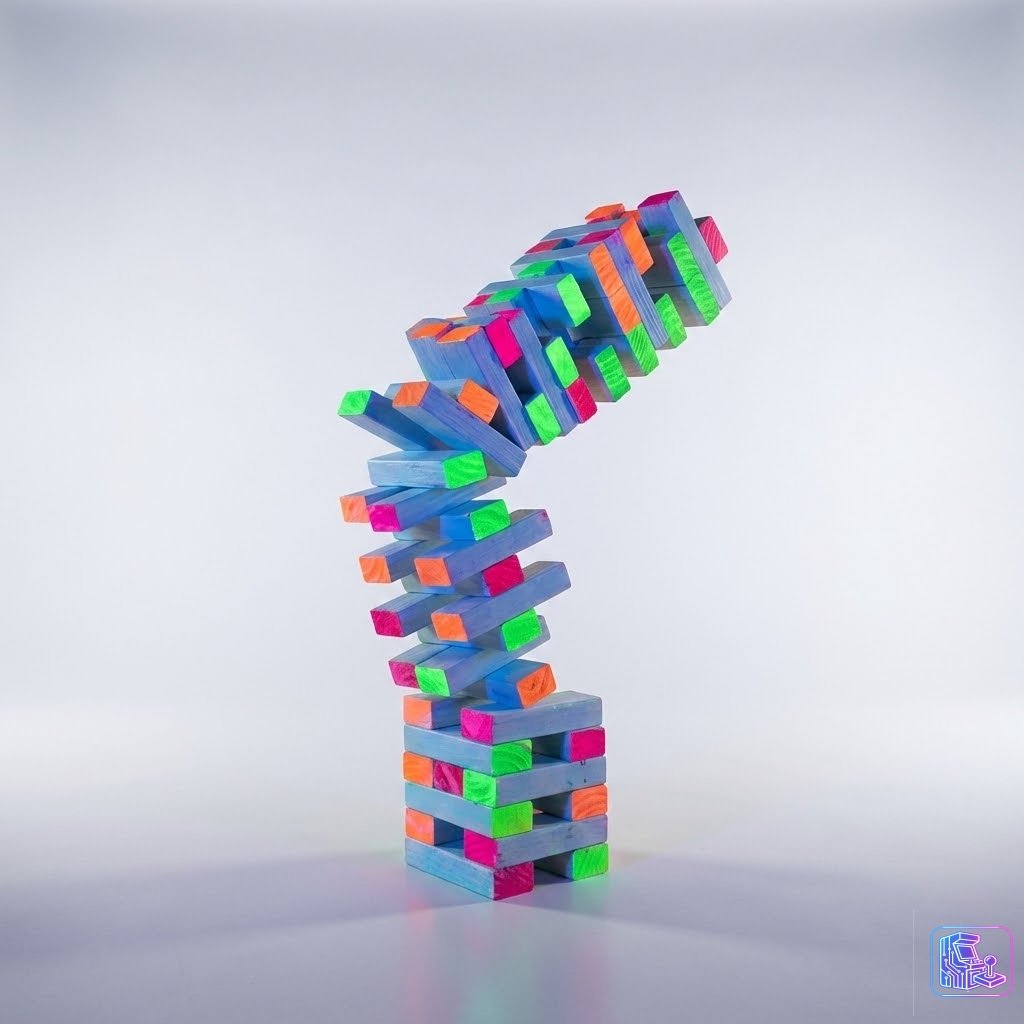 Blacklight Giant Glow Jenga
