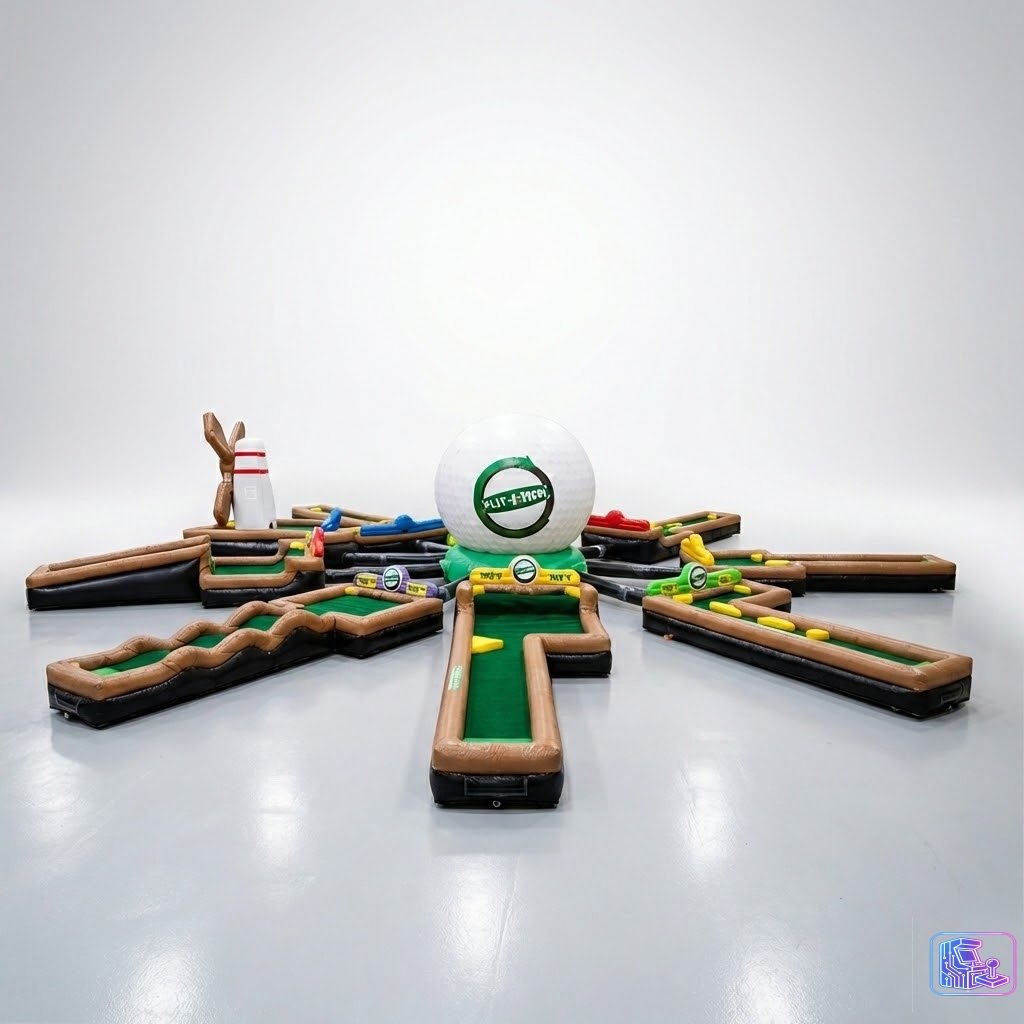 9 Hole Inflatable Mini Golf Course
