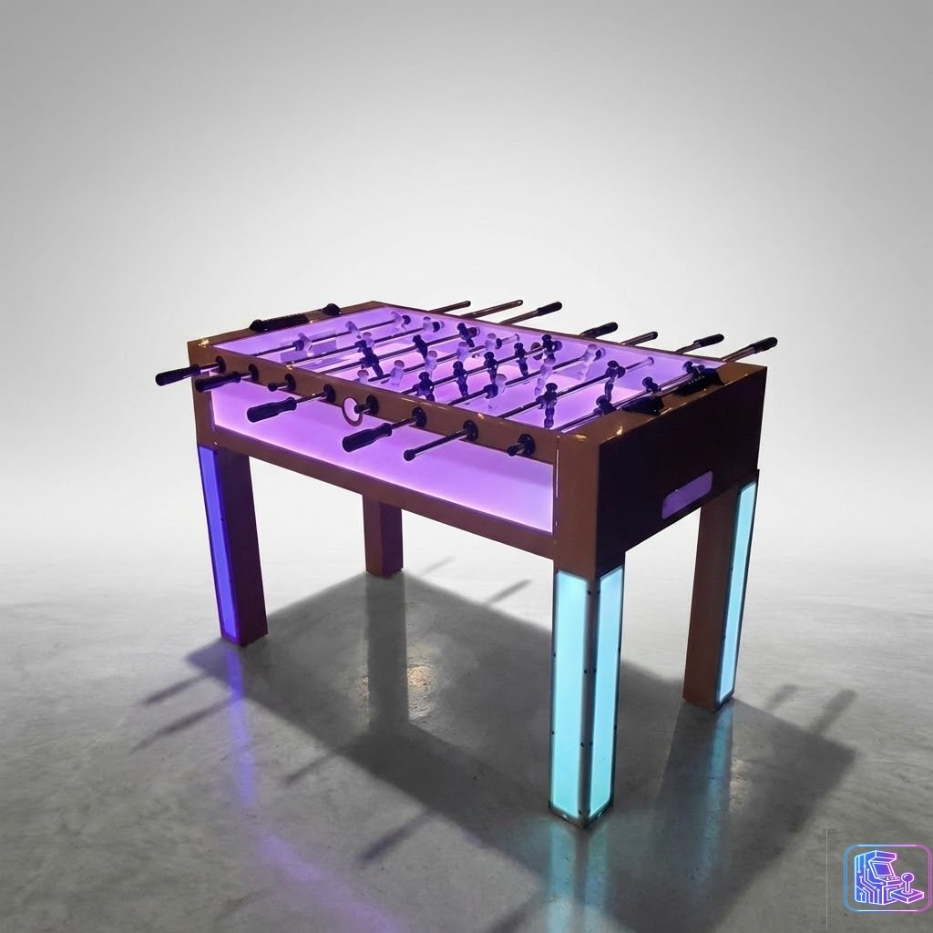 Glowing Foosball Table